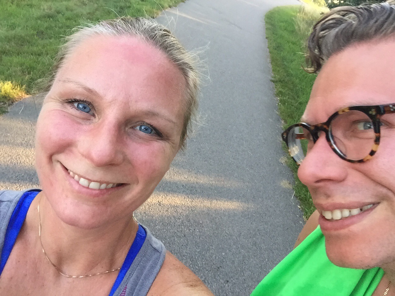 söndagsjogg med Mallias efter söndagsjobb - 24juli16