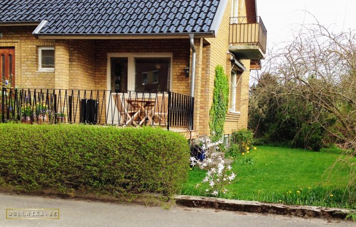 en annorlunda och mycket mer vårlik vy för tre år sen!