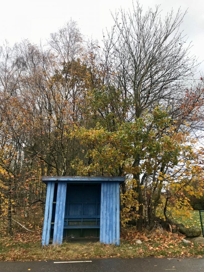 busskuren utanför Göthriks skola - 5nov17